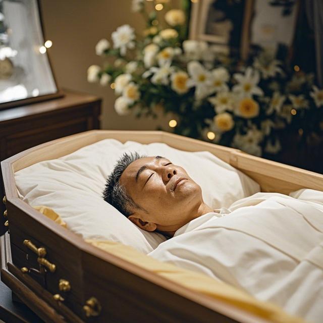 老人入殓时突然睁眼闭眼，生死间的微妙与情感交织